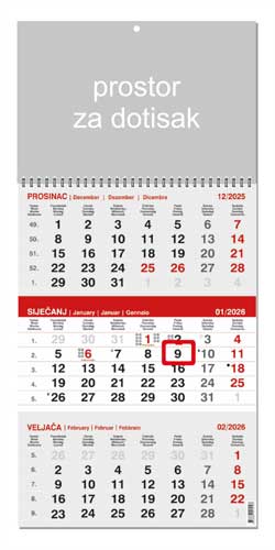 KALENDARI-2026 SIVO-CRVENI