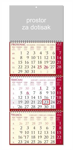 KALENDARI-2026 SIRIO CRVENI
