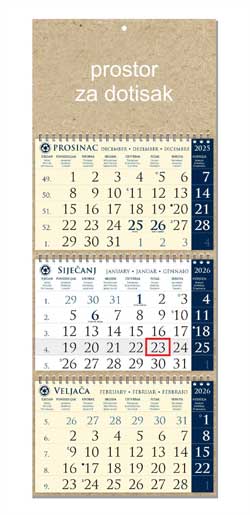 KALENDARI-2026 EKO SIRIO PLAVI