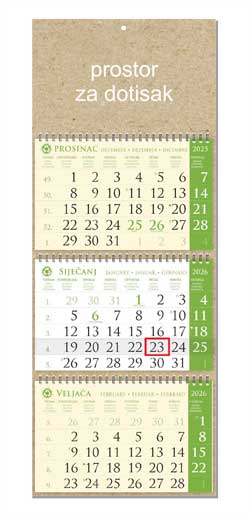 KALENDARI-2026 EKO SIRIO ZELENI